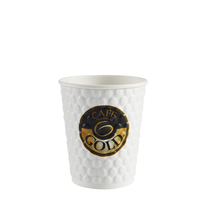 7oz jednorázový embosovaný horký papírový kelímek
