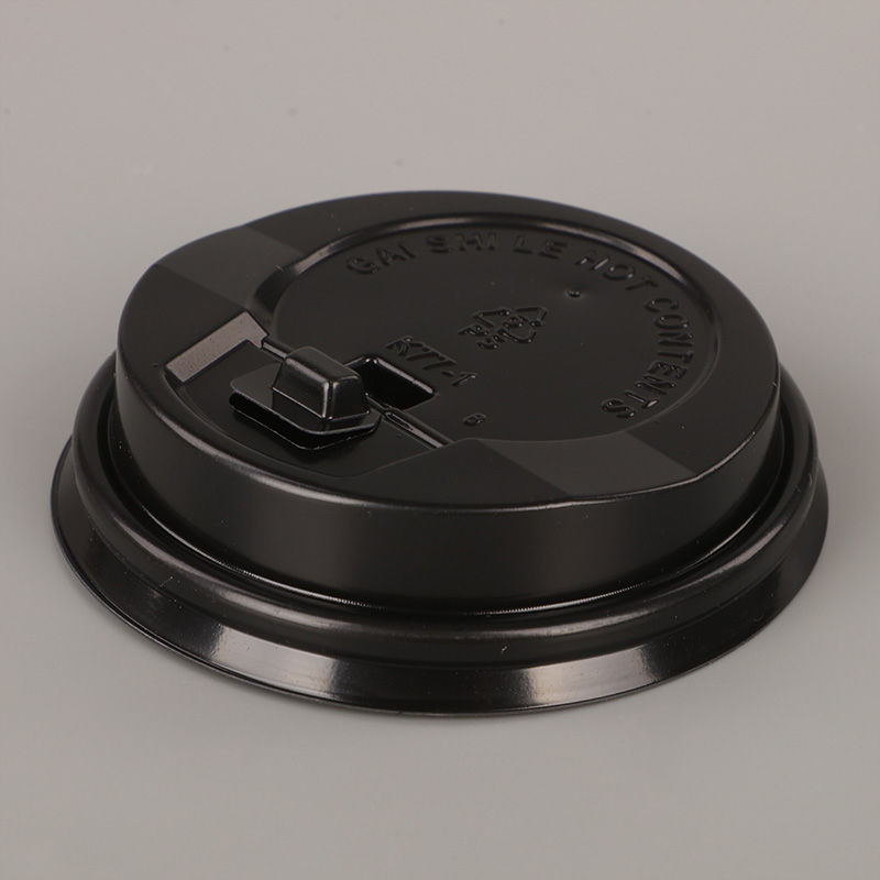 6,5 oz černé PS horké víčka na kávu