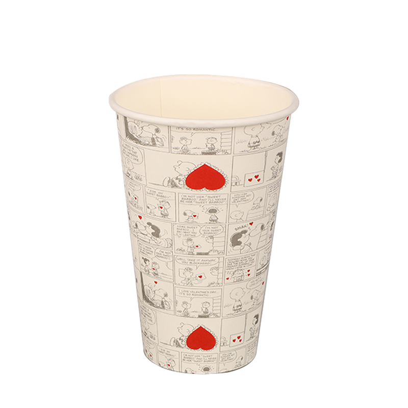 12oz kompostovatelné papírové kelímky s jednou stěnou
