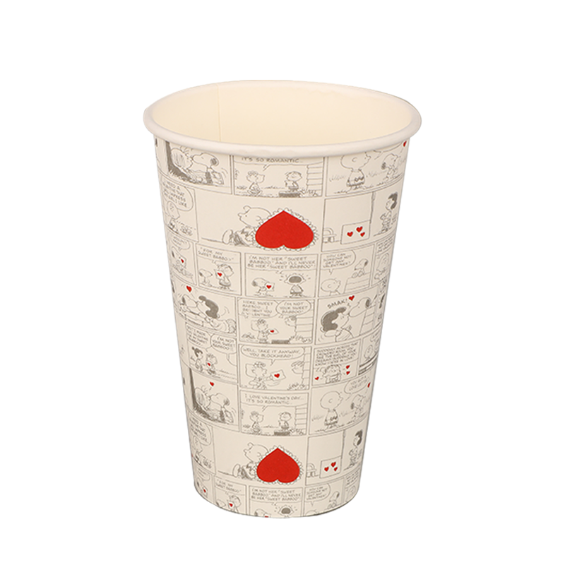 16oz biologicky odbouratelný kávový papírový šálek