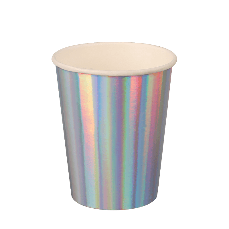 12oz stříbrné srovnatelné studené papírové kelímky